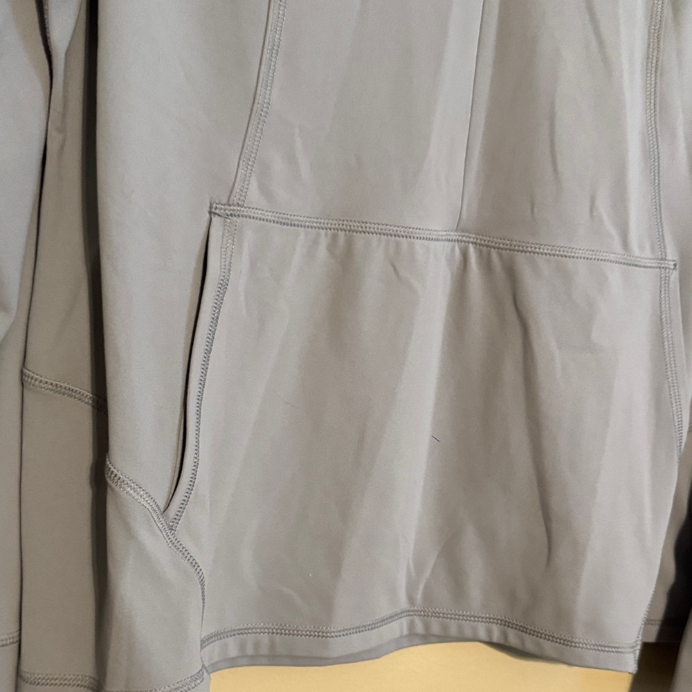 Women's Gray Quarter-Zip Athletic Jacket - Picture 2 of 5